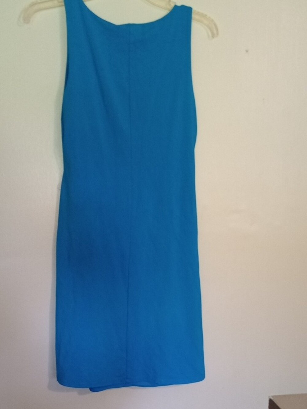 Ann Taylor Turquoise Tie-Front Wrap Midi Dress - Picture 4 of 5